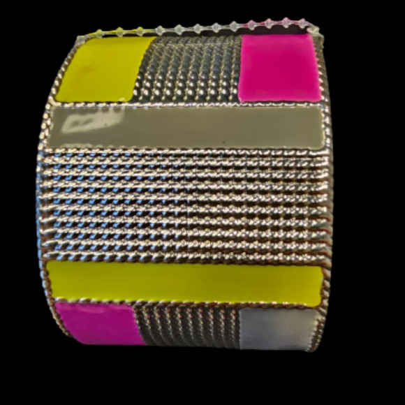 Color block Cuff Bracelet NWT - Picture 1 of 6